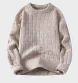 Faelan – klassischer gestrickter herrenpullover – Beige