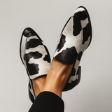 Elegante Damen Loafer – Zebra
