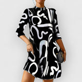 Mandy | Stilvolles Komfortkleid – Schwarz
