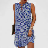 Lauren | Bauchbedeckendes Kleid – Blau
