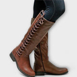Milenne – Schnürstiefel mit Charakter – Dunkelbraun
