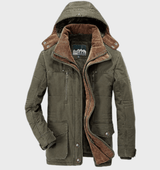 Herren Winterjacke | Kapuzenparka Mit Warmem Innenfutter – Grün
