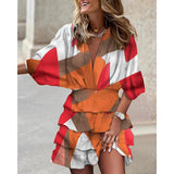 Elle – Feminines Midikleid mit stilvoller Leichtigkeit – Orange