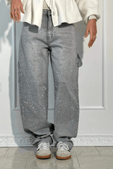 1+1 Gratis | Philine™ Stylische Baggy-Hosen – Grau