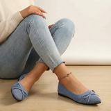 Ballerinas mit Schleifendetail – Mireille – Blau