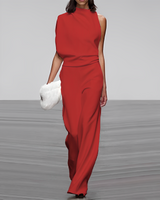 Jaqueline - Einzigartiger Schlag-Overall – Rot