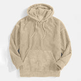 Kapuzenpullover aus geripptem cord - zereno – Beige