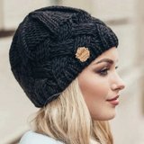 Benilde | Elegante Damen Wintermütze – Schwarz