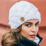 Benilde | Elegante Damen Wintermütze – Weiß