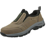 Trailix – Orthopädische Herren-Slip-On-Schuhe für Outdoor & Alltag – Khaki