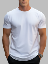 Owen - Herren T-Shirt aus Baumwolle, einfarbig – lässig & trendig – Weiß