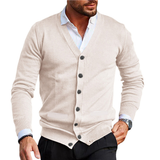 Bequeme Herren Strickjacke – Beige