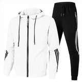 Bequemer Trainingsanzug mit modernem Design – Weiß