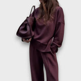Giuliana – Elegantes Zweiteiler-Set – Bordeaux