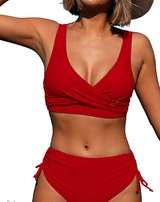 MARY JANE - Elegantes zweiteiliges Bikini-Ensemble für den Sommer – Rot