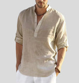 Herren Hemd | klassische Form mit Kragen – Beige