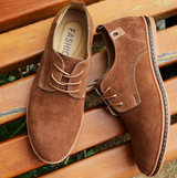 Bernard - Elegante Schuhe aus Wildleder für Männer – Hellbraun