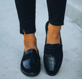 Jérémy | Loafer mit runder Spitze für Damen | Klassiker – Schwarz