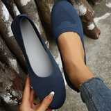 Maurine - Atmungsaktive, bequeme Schuhe mit niedrigem Absatz und Korrekturfunktion – Blau