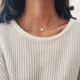 Herz Anhänger aus Silber & Gold mit Halskette – Silber