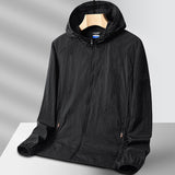Nash - stylische windjacke für den modernen mann – Schwarz