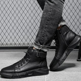 Adelmo - schwarze warme Stiefel – Schwarz