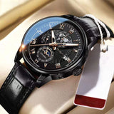 Chic Luxury Quartz Watch – Alles in Schwarz