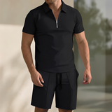 Giovanni – Modernes und Bequemes Herren-Set – Schwarz