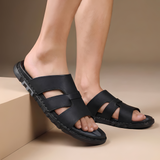 Richie - Modische Herren-Sommersandalen – Schwarz