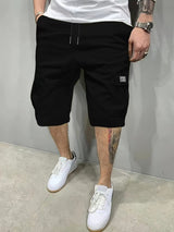 Caldor - Strukturierte Cargoshorts – Schwarz