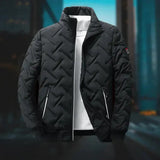 Stilvolle Puffer-Jacke für Herren – Schwarz