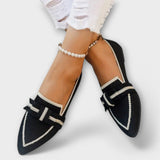 Celia™ - Gewebte Lage Loafer – Schwarz