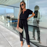 Alejandra - Moderner Frauen-Overall – Schwarz