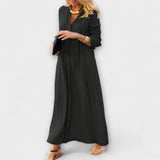 Hannalore - Bequemes Maxikleid – Schwarz