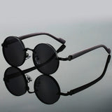 Aila | Premium Metall-Sonnenbrille mit Anti-Reflektion – Schwarz