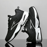 Unisex-laufschuhe im vintage-stil – areene – Schwarz und weiß