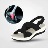 Kristina - Orthopädische Komfort-Sandalen – Schwarz