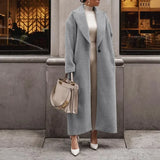 Damen Mantel | Übergrößen Modell mit lässigem Schnitt – Grau