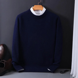 Thierry | Cashmere Rundhals-Pullover – Marineblau