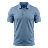 Dario | Atmungsaktives Stretch Poloshirt – Küstenblau