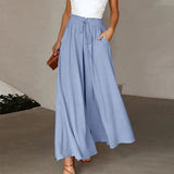Franziska - Elegante lockere hose – Blau