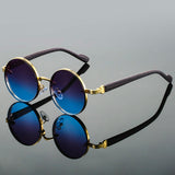 Aila | Premium Metall-Sonnenbrille mit Anti-Reflektion – Blau