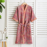 Blumenkimono Bademantel für Elegante Momente – Pink
