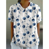 Katharina | Bluse aus Baumwollmischgewebe mit Blumenmuster – Mehrfarbig 2