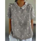 Katharina | Bluse aus Baumwollmischgewebe mit Blumenmuster – Mehrfarbig 6