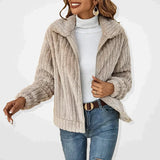 Lio - luxus-teddyweste für damen – Beige