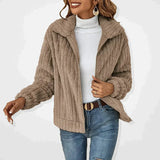 Lio - luxus-teddyweste für damen – Khaki