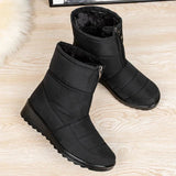 Ashlynn – wasserdichte Winter-Schneestiefel – Schwarz