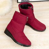 Ashlynn – wasserdichte Winter-Schneestiefel – Rot