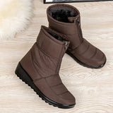 Ashlynn – wasserdichte Winter-Schneestiefel – Braun